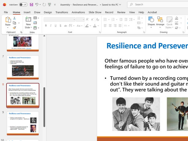 Resilience and Perseverance - Assembly Resource | KS2 and KS3