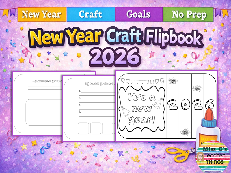 New Years 2026 Craft flipbook  - best of 2025, resolutions, goals