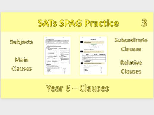 Year 6 SATs SPaG - Clauses Practice