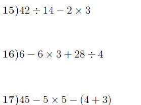 Order of operations worksheets (with solutions) | Teaching Resources
