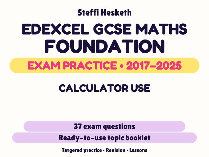 Edexcel GCSE Maths Foundation: Calculator use Exam Questions | 2017-2025