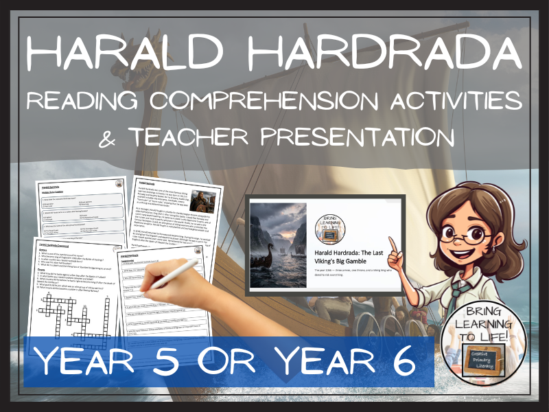 Harald Hardrada Reading Comprehension Activities | Year 5 or Year 6