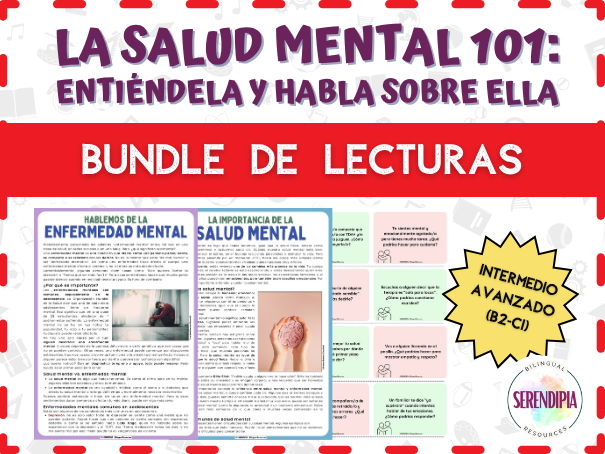 Mental Health & Disorders Reading Comprehension for Spanish Level B2-C1-C2 | Salud Mental Lecturas
