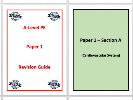 A-Level PE (AQA) Revision Guide - Paper 1