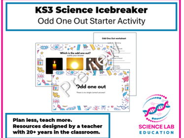 KS3 Science Icebreaker Odd One Out Starter Activity