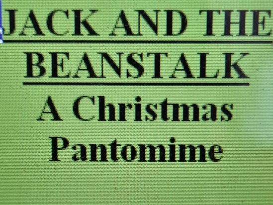 JACK AND THE BEANSTALK - A short pantomime script