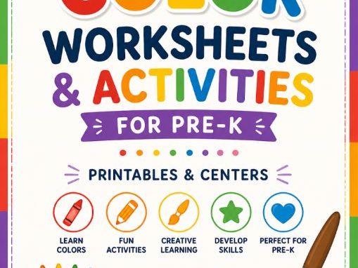 Color worksheets and activities for Pre-K and Kindergarten – perfect for centers and independent lea