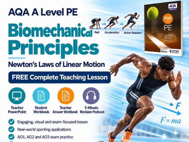 AQA A Level PE – Principles of Biomechanics Lesson 1 – Newton’s Laws of Linear Motion
