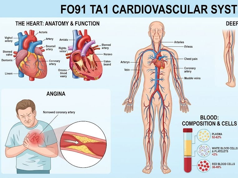 OCR AAQ Level 3 F091 Anatomy and Physiology  – Complete scheme of work TA1 Cardiovascular System