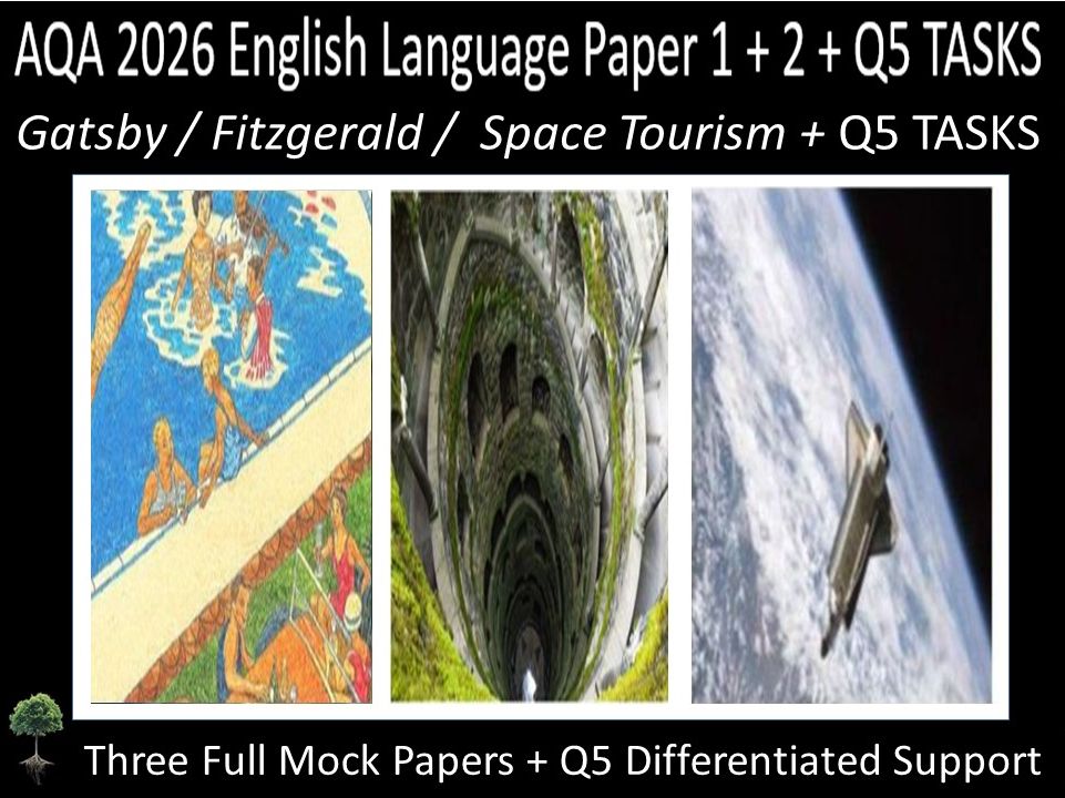 Three AQA 2026 English Language Paper 1 + 2 Mock | Q5 DIFFERENTIATED SUPPORT