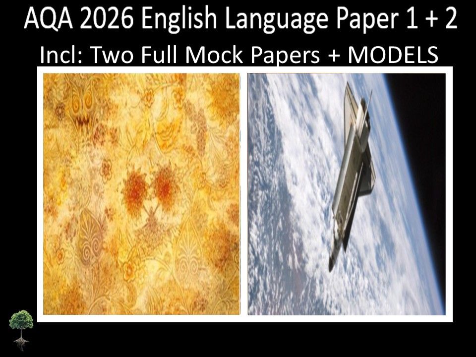 Two AQA 2026 English Language Paper 1 + 2 Mocks | MODELS
