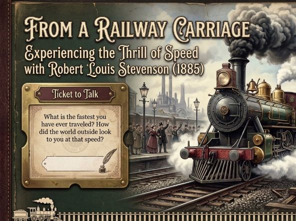 From a Railway Carriage by Robert Louis Stevenson | Poem Analysis Deck | Years 7