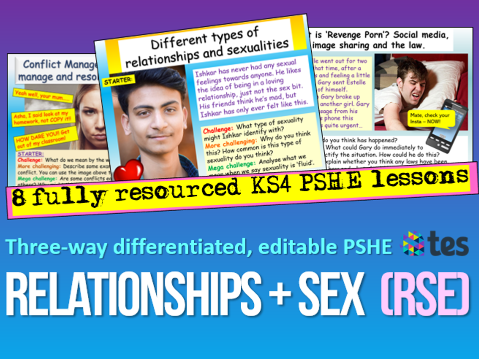 Relationships And Sex Education Ks4 Pshe Teaching Resources 7170