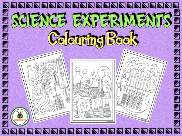 Science Experiments to Colour + Writing Pages