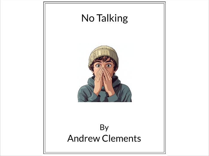 No Talking by Andrew Clements - (Lesson Plan)