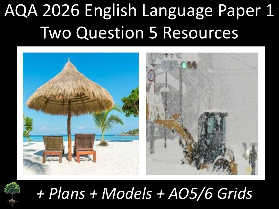 TWO Question 5 - AQA 2026 English Language Paper 1 | Differentiated  Support