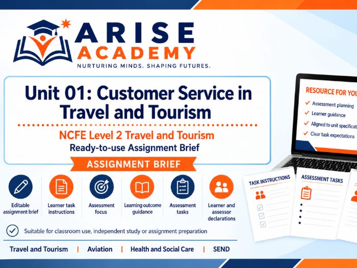 NCFE Unit 01 Travel & Tourism Assignment Brief