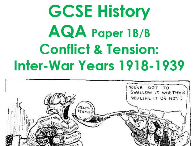 AQA GCSE History Conflict & Tension Inter-War Years 1918-1939 SOW