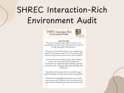 SHREC Interaction-Rich Environment Audit