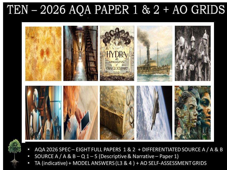 TEN - NEW PAPER 1 & 2 | 2026 FULL MOCK | + AO GRIDS