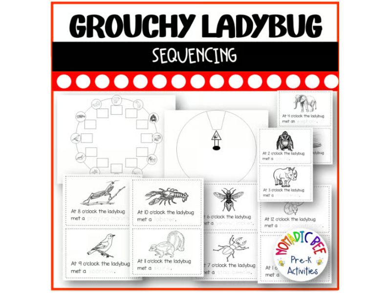 The Grouchy Ladybug Sequencing Activity