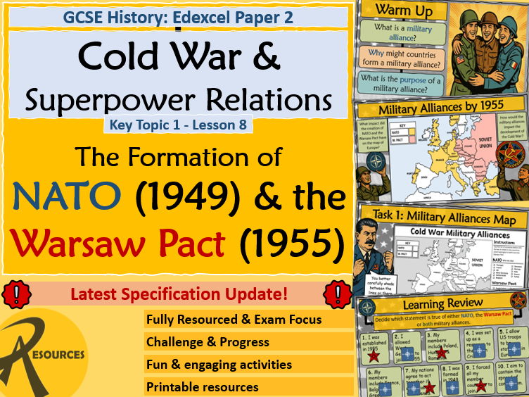 NATO & Warsaw Pact - Cold War & Superpower Relations - GCSE History Edexcel - Lesson 8