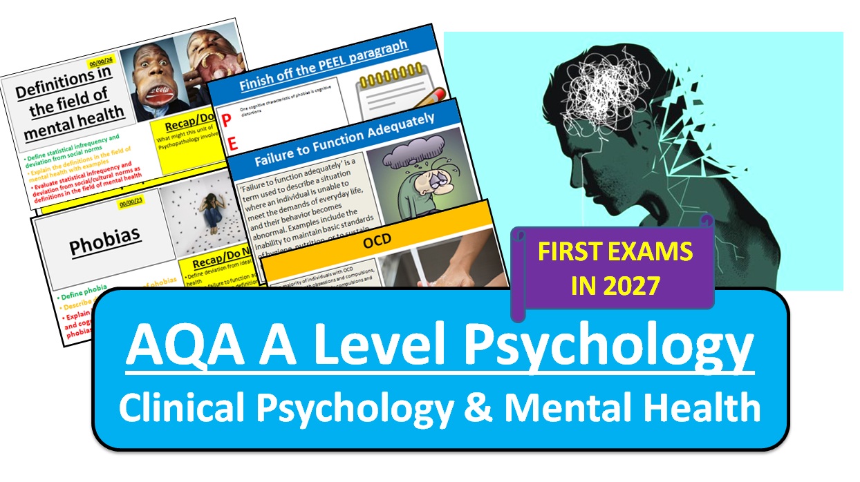 Clinical Psychology and Mental Health (COMPLETE UNIT) - AQA A Level Psychology | 2025 Specification