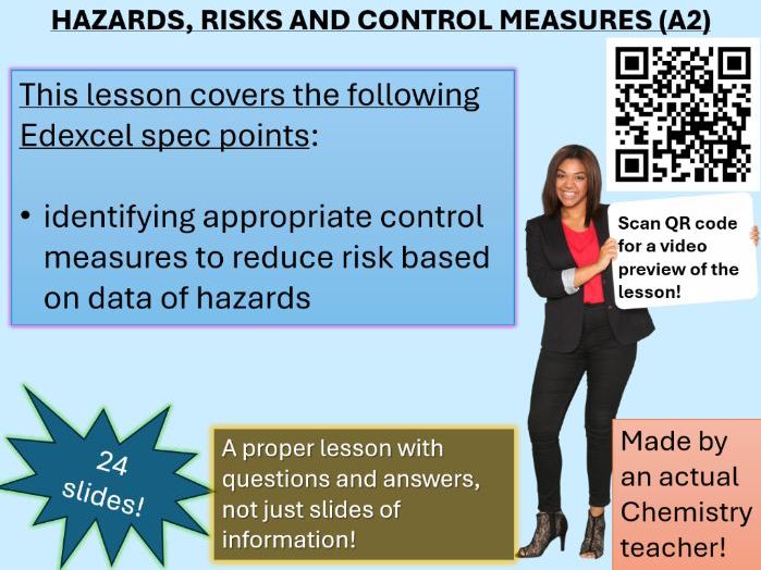 Hazards, Risks and Control Measures | A2 Chem (click for video preview)
