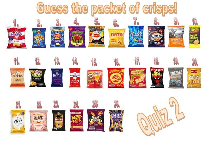 Quiz - Guess the Packet of Crisps