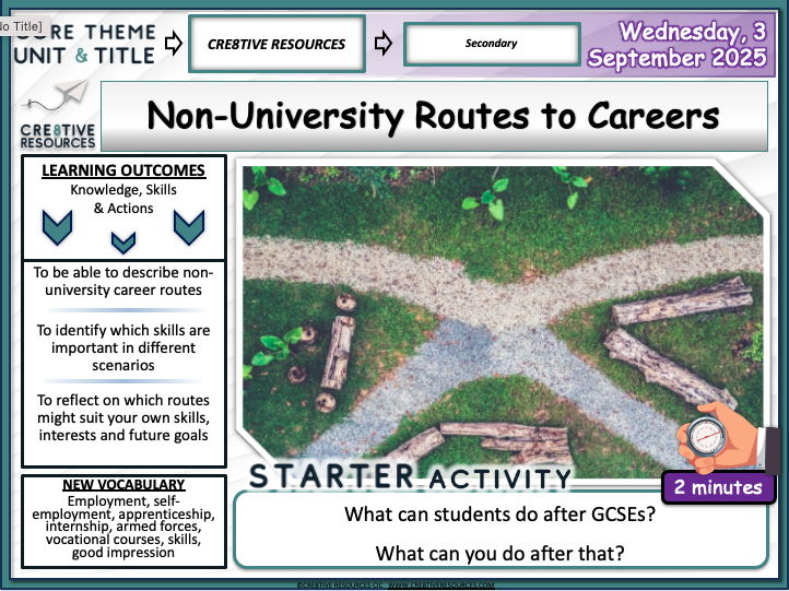 Non-University Routes to Careers