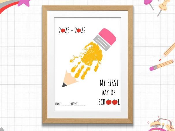 My First Day of School Handprint Craft | Fun Back-to-School Activity for Kids