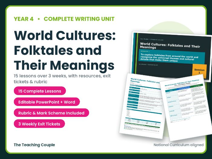 # World Cultures: Folktales and Their Meanings | Year 4 English Unit | 15
