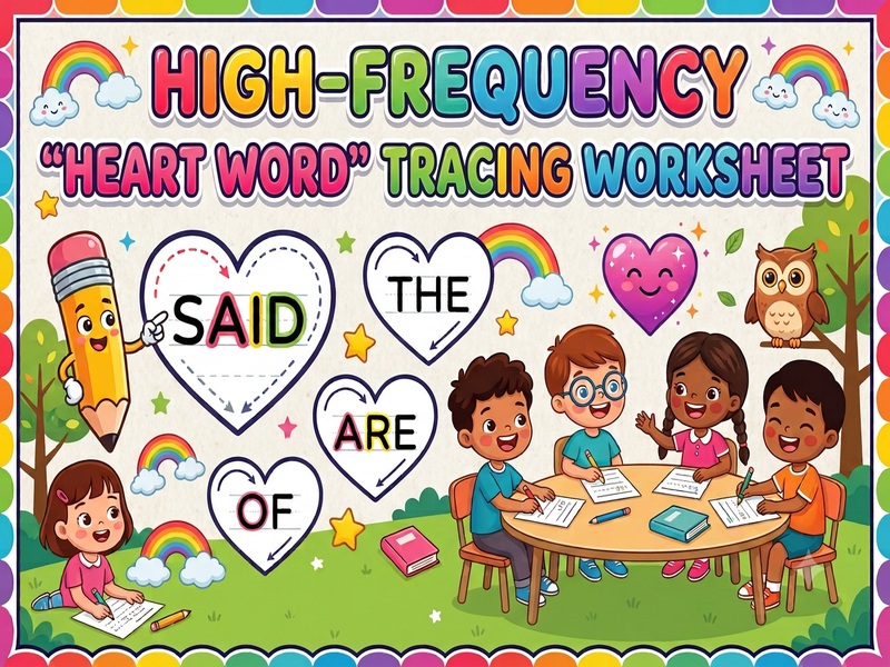 High-Frequency Heart Word Tracing