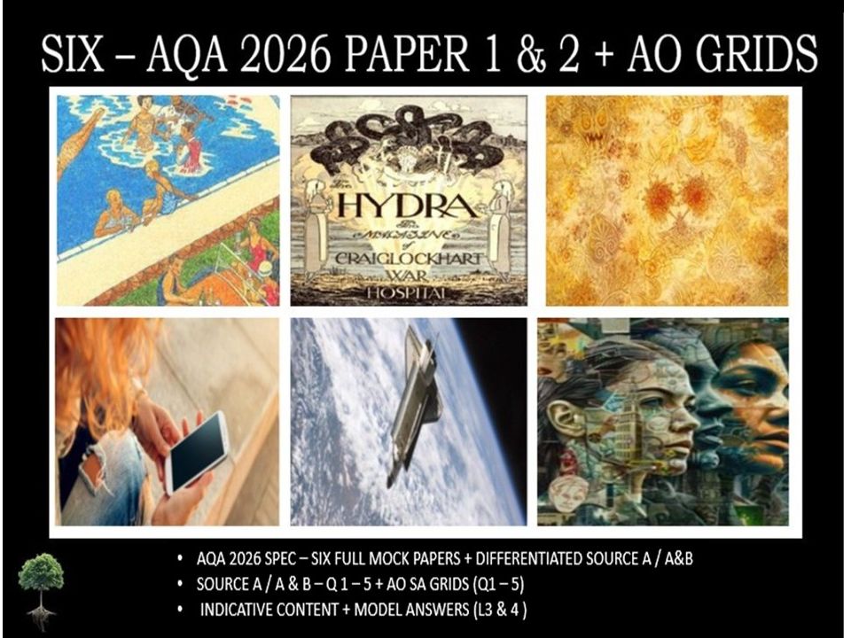 SIX - AQA PAPER 1 & 2 | 2026 FULL MOCKS | AO GRIDS