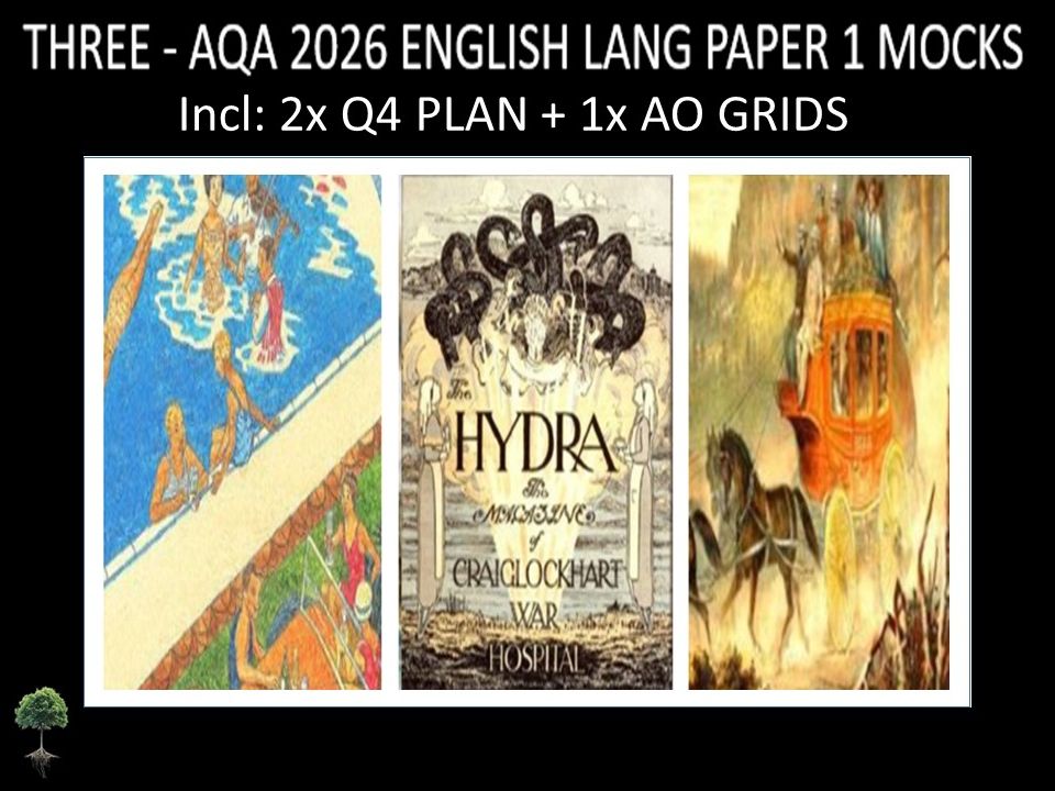 THREE - AQA PAPER 1 | 2026 FULL MOCKS | Q4 PLAN | AO GRIDS