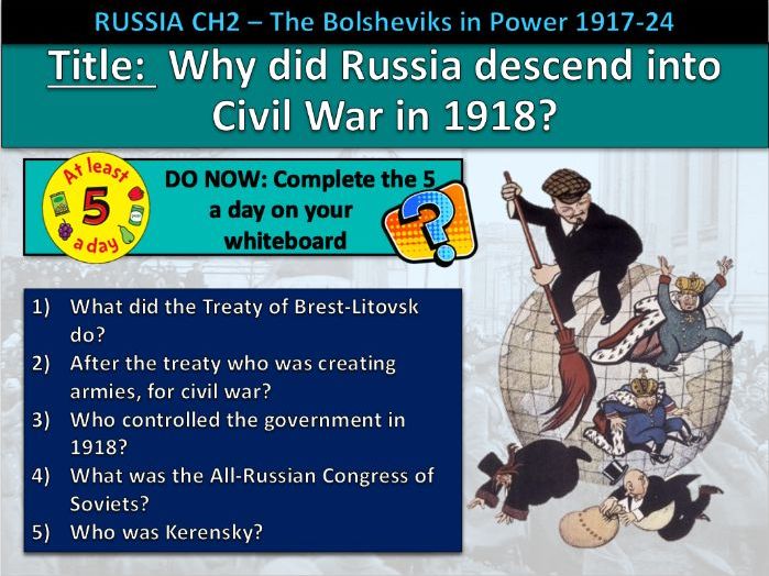 Russia and the Soviet Union Edexcel GCSE 9–1 – L3: Civil War Causes & Events | Key Topic 2