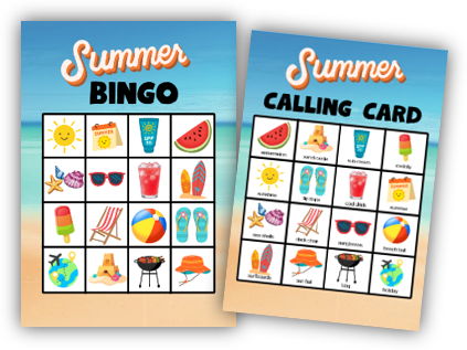 Summer Themed Bingo Game