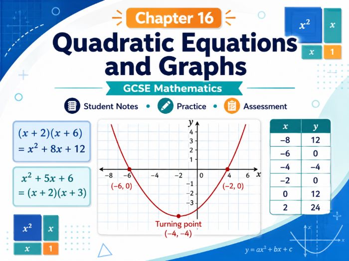 16 - Quadratic Equations and Graphs Teacher Pack - FOUNDATION Maths GCSE Pearson Edexcel