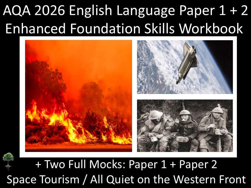 AQA 2026 English Language Paper 1 + 2 : Enhanced Foundation Skills Workbook + MODELS