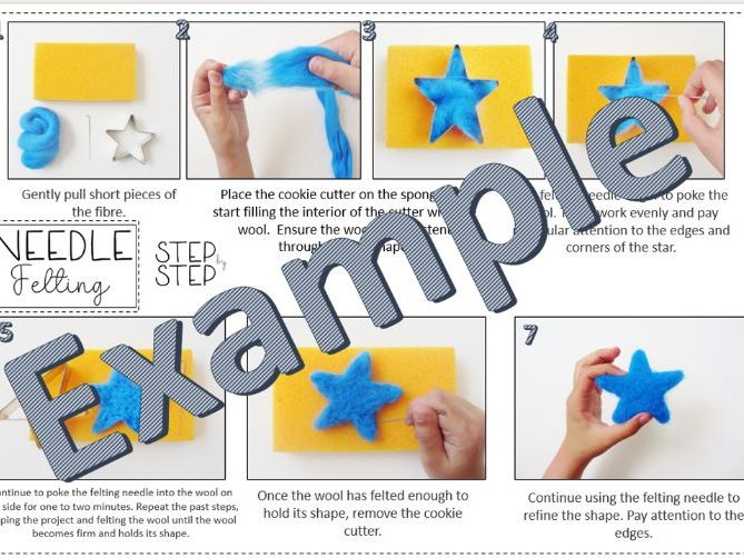 Needle Felting  - step by step.