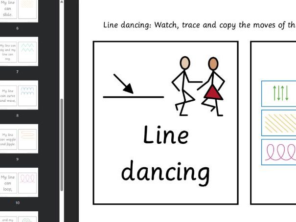 Line Dancing: mark making moves.