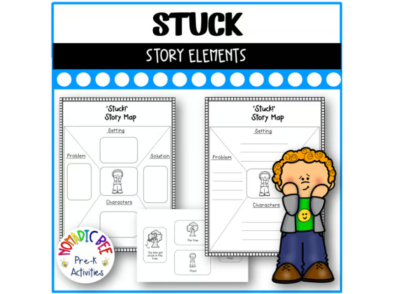 'Stuck', by Oliver Jeffers - Activities (Differentiated Story Elements)