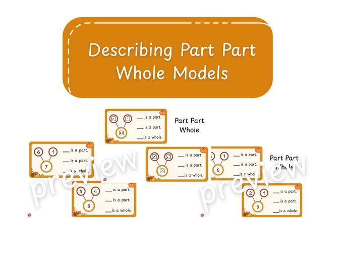 Autumn Describing Part Part Whole Models 1-10