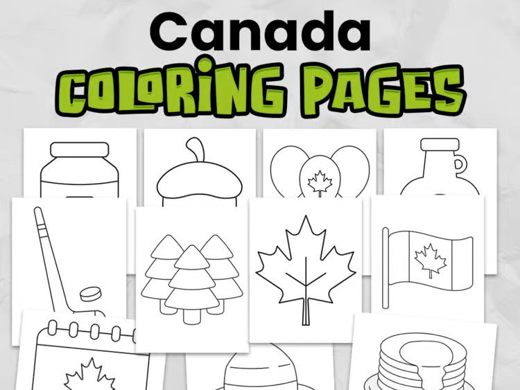 Canada Day Colouring Pages | Canada Activity | Geography & Cultural Studies