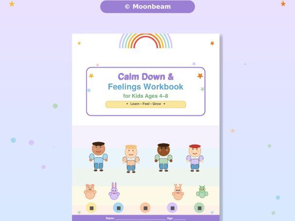 Calm down and feeling workbook