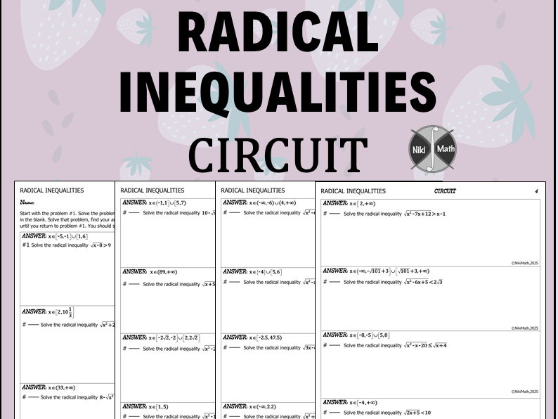 Radical Inequalities - Circuit Training (15 Problems)