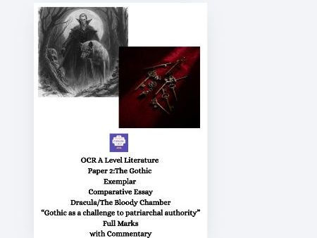 OCR A Level Literature Paper 2 (Gothic) – Top Band Essay Comparing Dracula and The Bloody Chamber