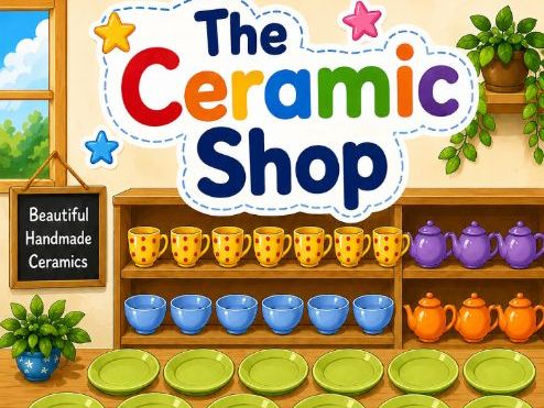 The Ceramic Shop: Count the Plates and More!