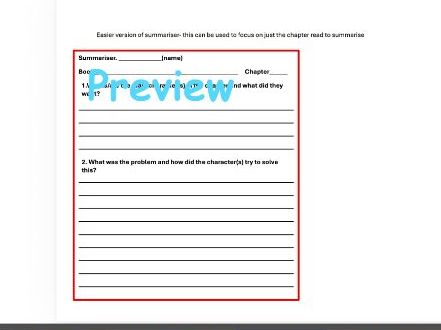 Reciprocal reading roles Worksheet for jotters
