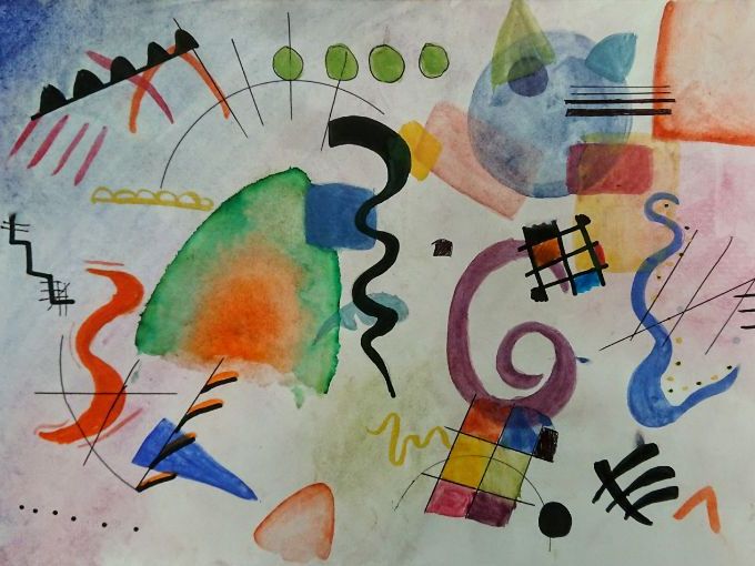 KS3 Colour theory Kandinsky painting project Teaching Resources